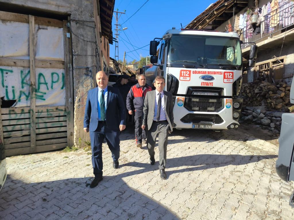 İlçemiz Yeşildere Köyünde Yangın 